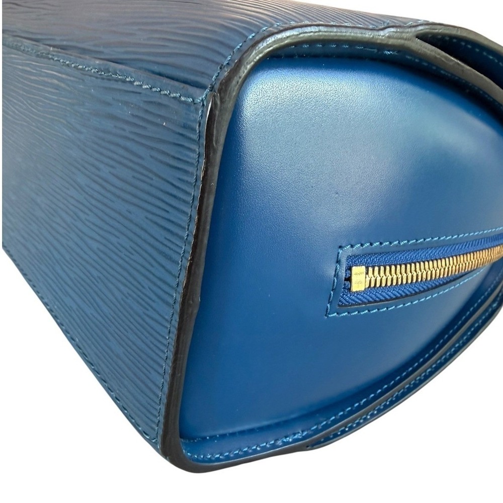 Louis Vuitton Pont Neuf PM Toledo Blue Epi Leather Satchel Top Handle Bag - Picture 8 of 16